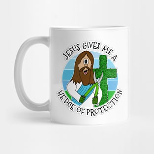 Jesus Gives Me A Hedge Of Protection Christian Mug